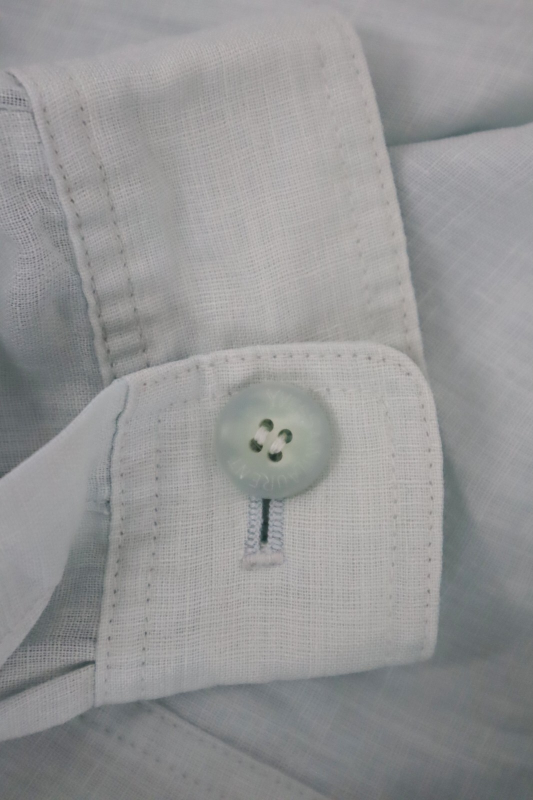 Giacca Harrington Yves Saint Laurent blu chiaro sovracamicia leggera taglia 95