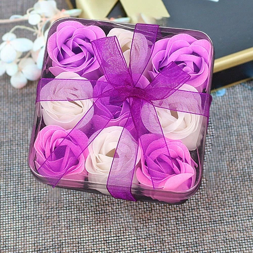 Rose Soap Flowers Gift Box Valentine's Day Gift Bouquet Wedding Home DecoratiLR - Picture 7 of 15