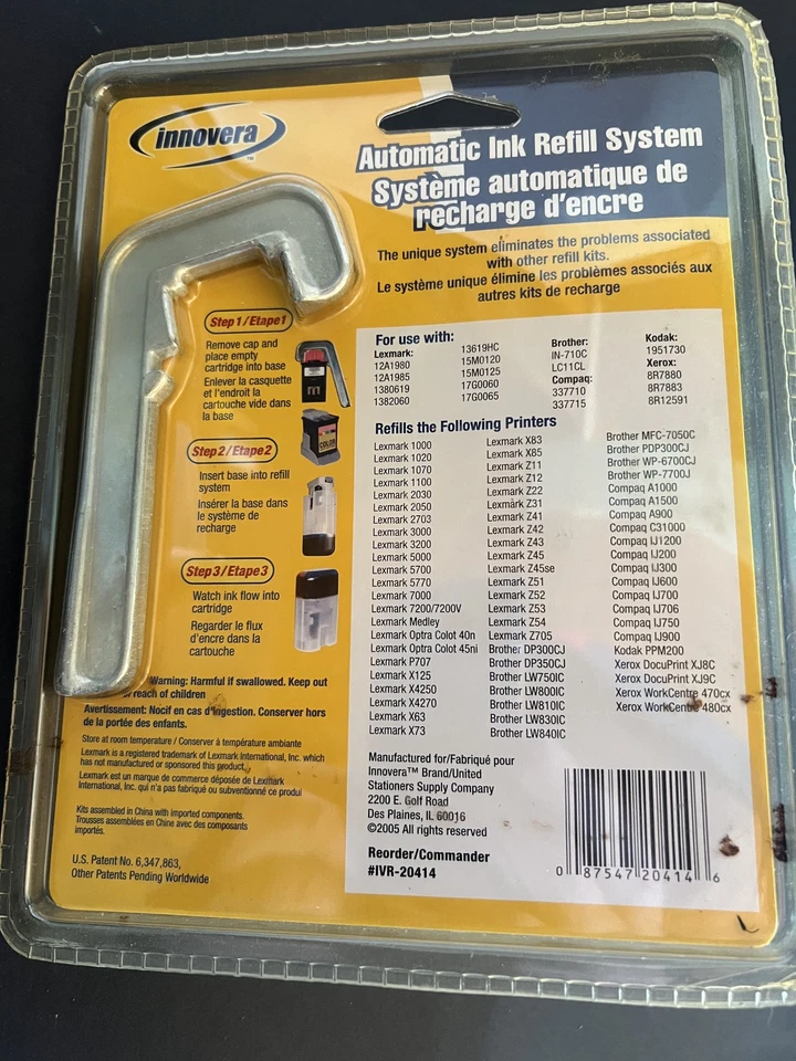 Innovera IVR-20414 Color Automatic Ink Refill System Lexmark - Image 2 of 2