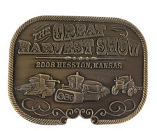 Hesston Belt Buckle Great Harvest Show 2008 Kansas KS Combines Agriculture