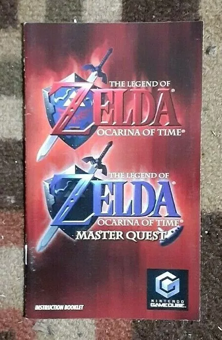 Zelda Ocarina of Time Master Quest Manual Only NO GAME Nintendo GameCube  Legend