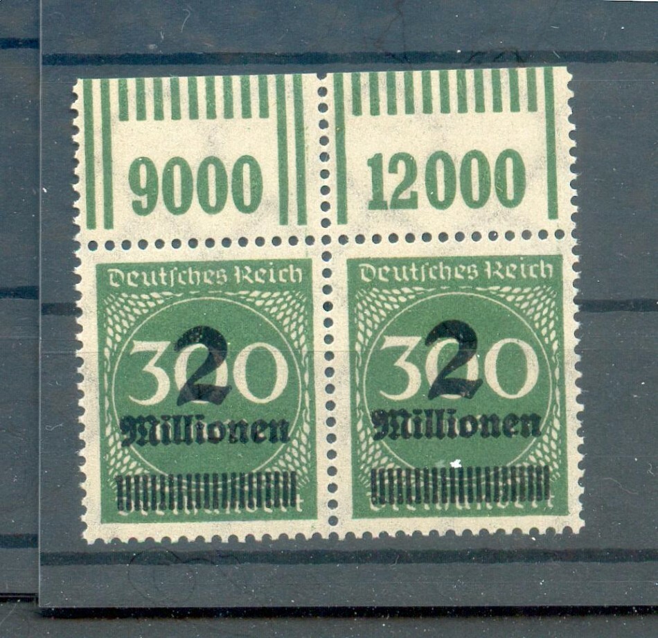 Dr-Infla Opd Stuttgart 310 Both Upper Edge Types** Mnh Mint Never Hinged (R3684