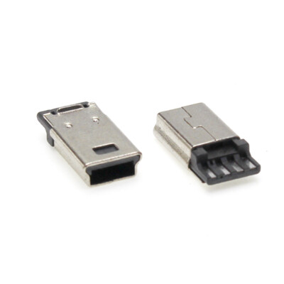 MINI USB 4Pin Connector Male Jack Plug Electric Terminals DIY Cable Adapter Cord