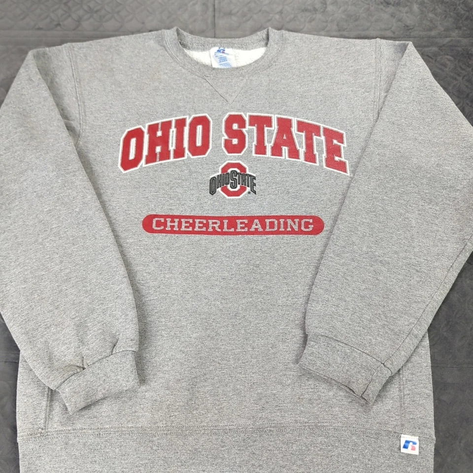 Ohio State Buckeyes Cheerleading Sweatshirt Russell Long Sleeve Girls Youth XL - Image 2 of 4