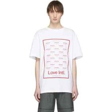 Chin Menswear Love Intl. T-Shirt Size M Mens White Nwt $105