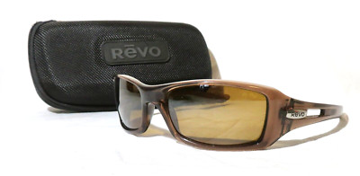 REVO Red Point RE4039-03 Sunglasses, 58-16-124 Brown plastic frame