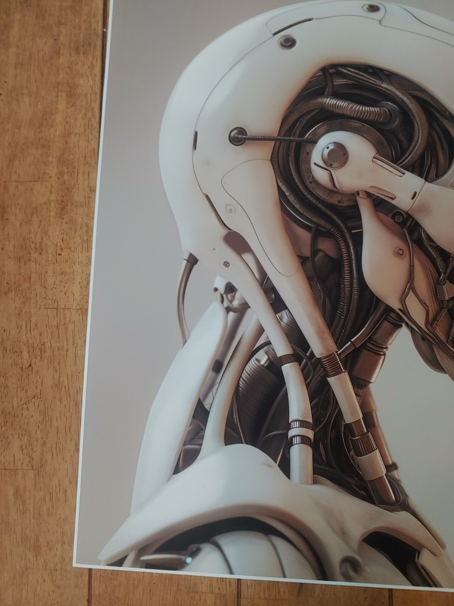 Biomechanical Creature HR Giger Style Horror SciFi Monster Poster