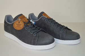 Colorful Quality Adidas Stan Smith Leather Shoes Grey White