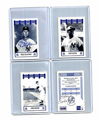 1991-1992 WIZ at&t NEW YORK-ny YANKEES OF THE 60'S auto-SIGNED horace CLARKE '92