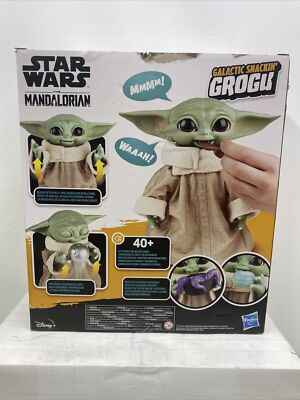 Star Wars The Mandalorian Galactic Snackin' Grogu Animatronic Toy