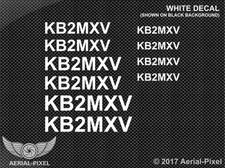 HAM Radio / Amateur Radio Call Sign Decals for Equipment and Windows