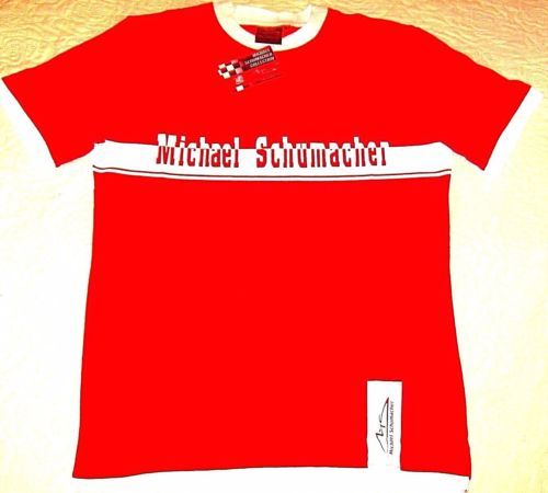 CAMISETA MICHAEL SCHUMACHER CON LETRAS Y LOGOTIPO ROJO/BLANCO TALLA M- MEDIANA, NUEVA - Imagen 11 de 12