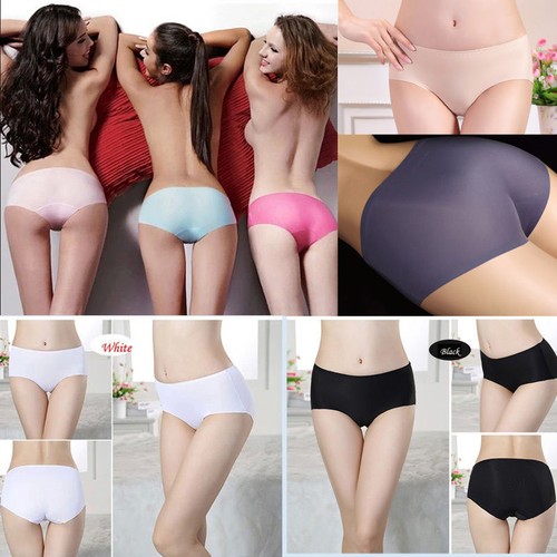Ropa Interior De Mujer Invisible Sin Costuras Calzoncillos Algodón Licra  Bragas Tanga Lencería | eBay
