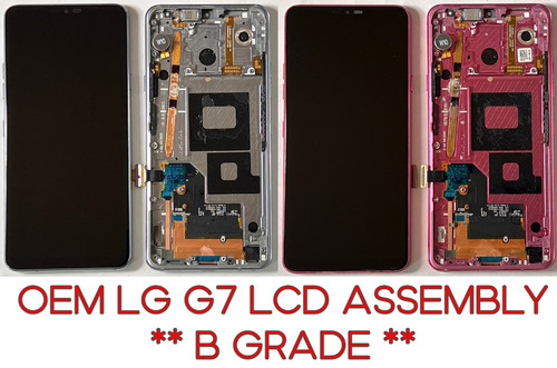 OEM LG G7 ThinQ G710 Touch Screen LCD Display Assembly Frame Part *B GRADE*