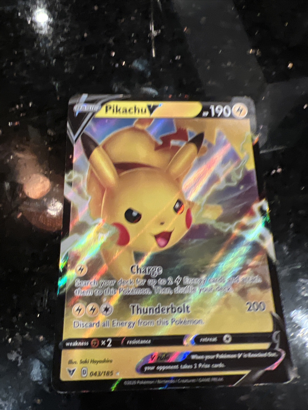Pokémon TCG Pikachu V Vivid Voltage 043/185 Battle Academy Stamp Ultra Rare NM/M