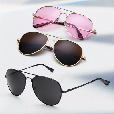 Outdoor Sunglasses Aviator Toad Sunglasses Men Women Aluminum Frame Spring Leg