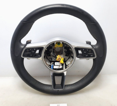   18-21 OEM Porsche Panamera 971 Multifunction Steering Wheel Assembly Black