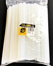 52pcs TOLSEN LARGE FULL SIZE HOT MELT GLUE GUN STICKS .44" X 8" #79111