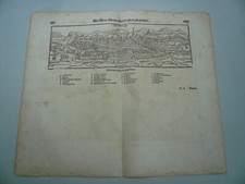 Montpellier,anno 1590,woodcut, Sebastian Munster Woodcut, edited by Sebastian Mu