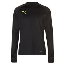Image of Puma Mens Sport Crew Sweat Top Training Jumper Sweatshirt Size Small Black New