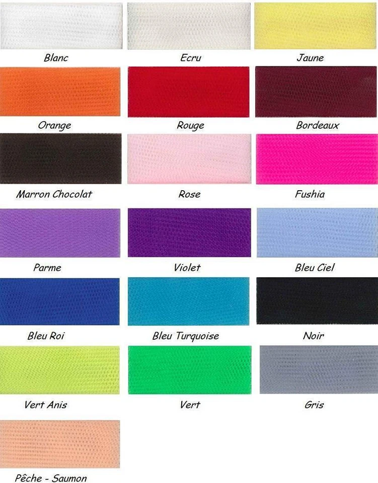 Tenture TULLE RIGIDE raide tissu plafond deco salle mariage largeur 75 cm