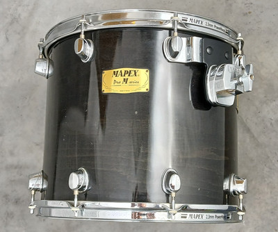 MAPEX PRO-M SERIES 14'' TRANSPARENT BLACK/ BROWN STAIN TOM DRUM
