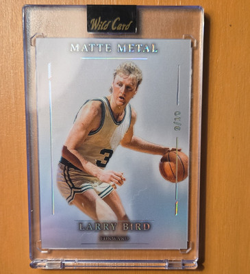 Wild Card Matte Metal Larry Bird Boston Celtics 2/10 NBA 2026 MMWcb1-LB