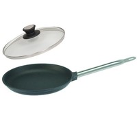 Skk Pfanne 28 Cm Profi Antihaft Lyoner Bratpfanne Mit Edelstahl-Griff Und Deckel