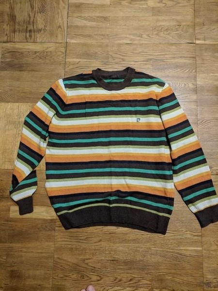 Men Pierre Cardin Sweater Multicolor Wool 40
