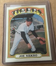 1972 Topps-Tigers/ Astros Pitching Great! Joe Niekro #216” Nice Vintage!