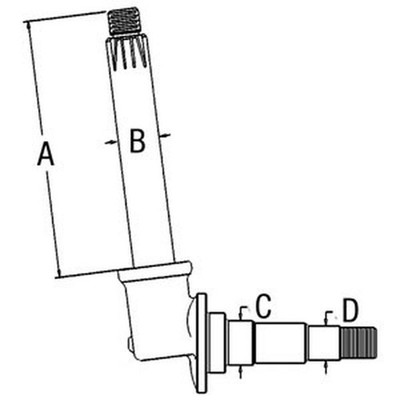 Left or Right Side Spindle 161340A fits White/Oliver/Minneapolis Moline 88 880