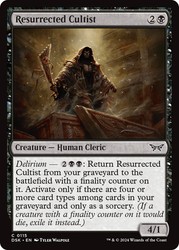 Resurrected Cultist #115 (Foil) Duskmourn: House of Horror