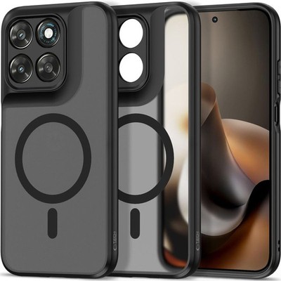 Handyhülle für Motorola Moto G77 5G/Moto G67 5G Tech-Protect Rauchfarben-Schwarz
