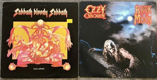 Ozzy Osbourne 1983 Bark at the Moon Black Sabbath -Sabbath Bloody Sabbath VG+