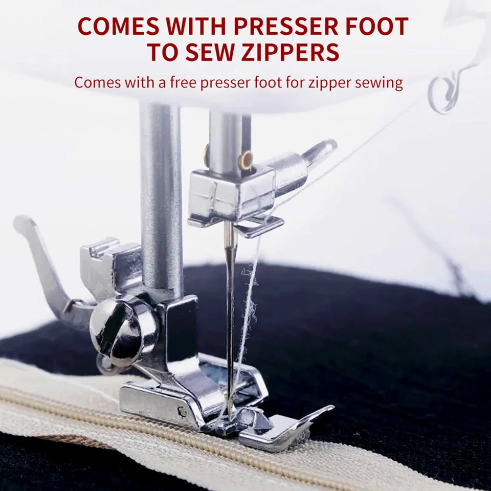 Mini Electric Sewing Machine 14 Stitches Reverse w/ Extension Table & Kit US - Image 3 of 4