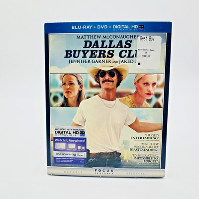 Dallas Buyers Club Blu-ray + DVD + Digital 2014, 2-Disc Set BRAND NEW SEALED