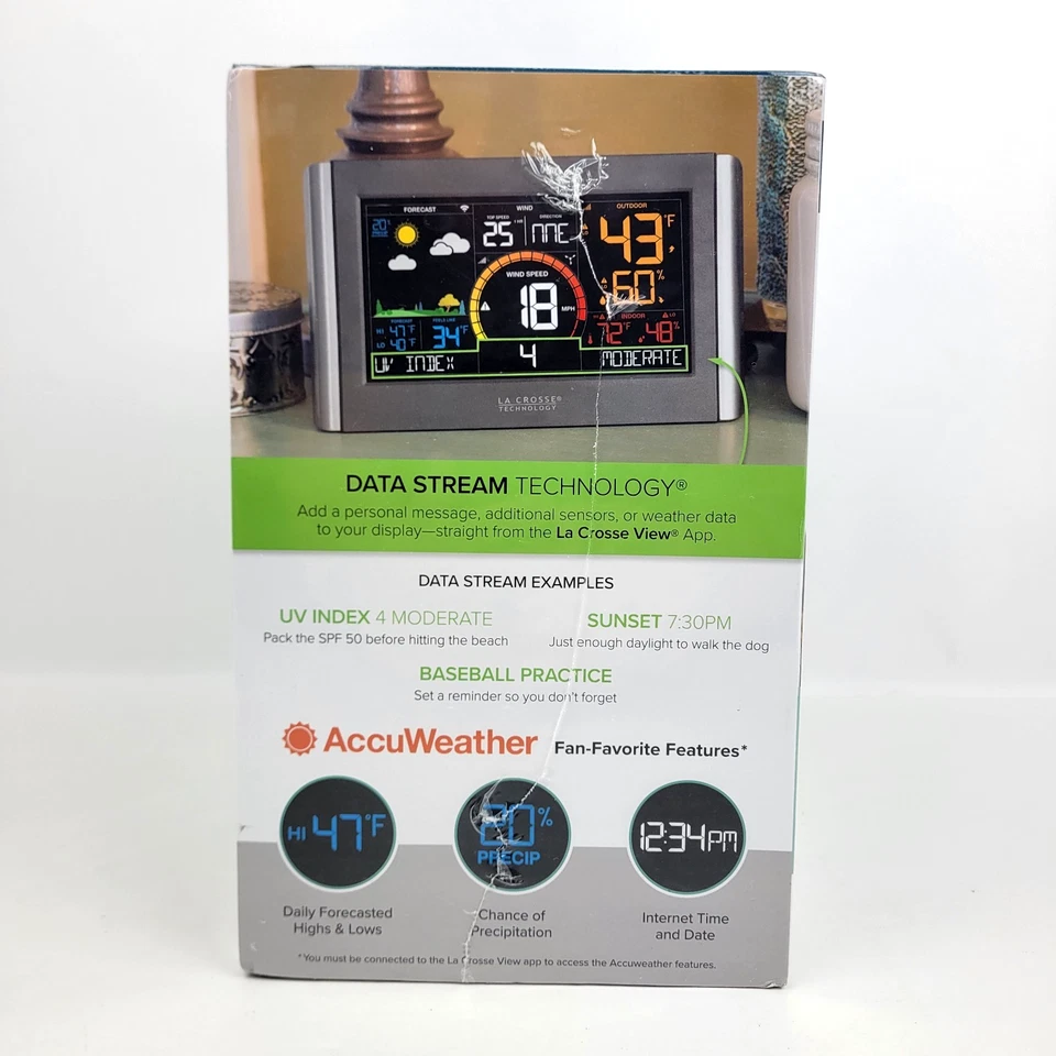 NEW La Crosse Technology Wireless Remote Monitoring Wind Weather Station V21-WTH - Image 2 of 4