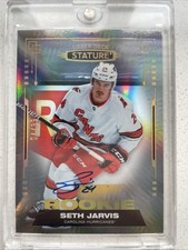 2021 UPPER DECK STATURE #105 SETH JARVIS AUTO RC ROOKIE /99