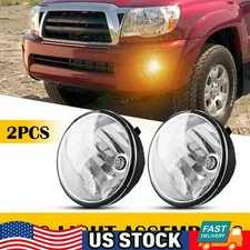 2pcs Fog Light Lamp Assemblies Left Right Side For Tacoma 2005-11 Tundra 07-13
