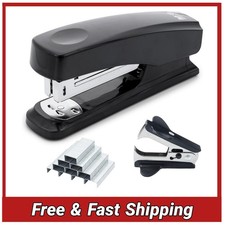 Metal Desktop Stapler 25 Sheet Capacity w/ Staples Remover Office Home