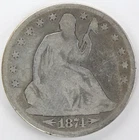 Cleaned G 1874 With Arrows Seated Liberty Half Dollar