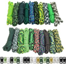 Paracord Planet 550lb Type III Paracord Combo Crafting Kits with Buckles   10...