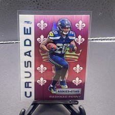 2018 Rookies & Stars Rashaad Penny Rookie Crusade Pink Prizm #50/85