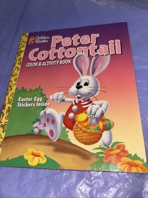Golden Book Peter Cottentail With Easter Stickers