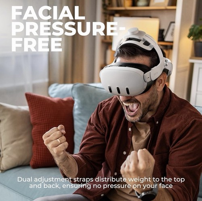 #ad Pressure Free Head Strap Comfort Dual Strap Compatible with Meta Quest 3 3S $14.99