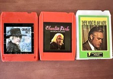 Lot Of CHARLIE RICH 8-Track 70s Country Untested