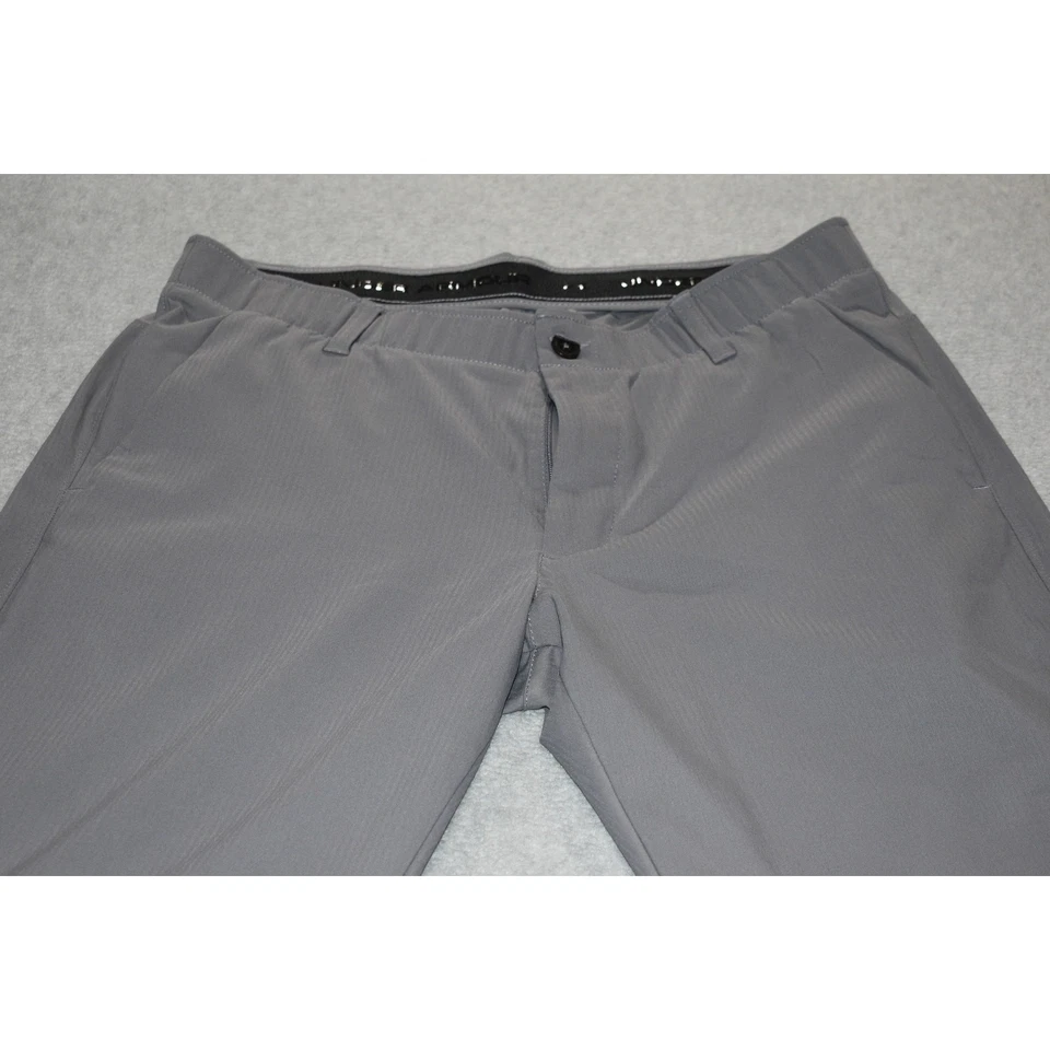 Pantalones de golf Under Armour Show Down para hombre talla 36 x 32 rendimiento gris poliéster Foto 2 de 4