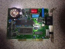 Tandy Computer ISA Card Internal PC Modem 2400 Baud Board 25-1037 C