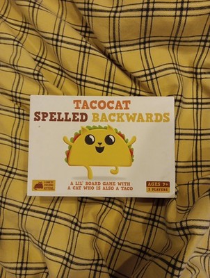 Tacocat Spelled Backwards Exploding Kittens Family Board Game Used Missing Rules