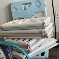 Foldable Portable Baby Play Pen Play Yard Panels Set, Blue  White. 99Get two